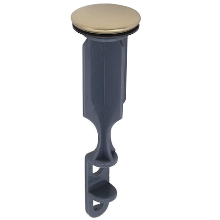 Deluxdesigns 3.72 x 1.25 in. OD Bathroom Pop Up Drain Stopper, Polished Brass DE2669042